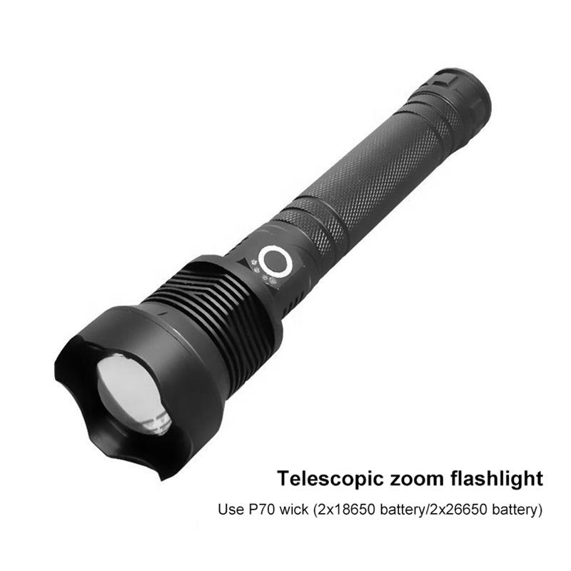 Высокий люмен Lanterna фокус зум-луч светодиодный фонарик OEM сенсорный фонарик перезаряжаемый для безопасности