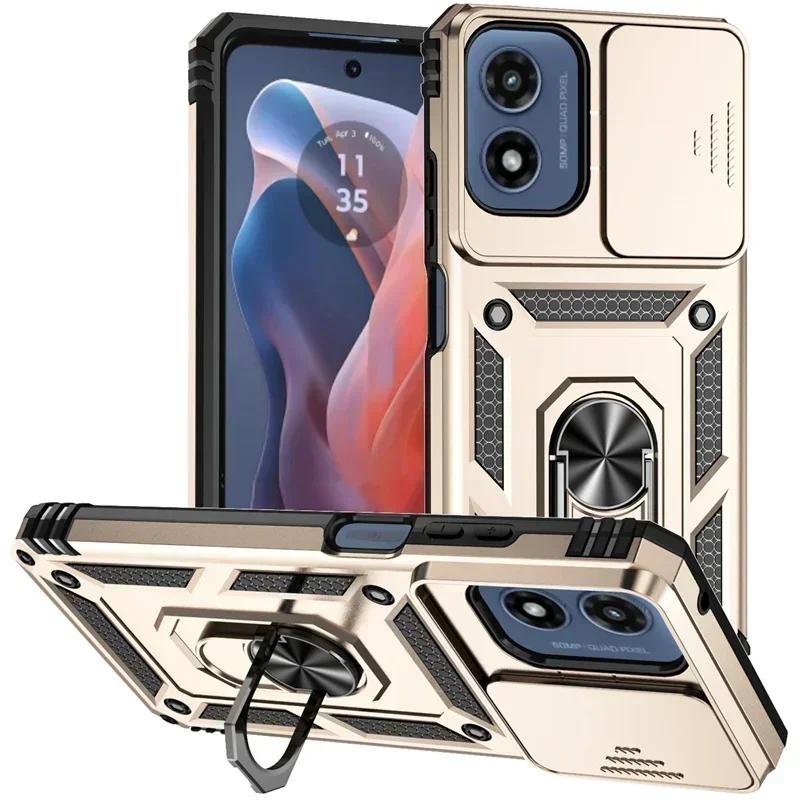 Противоударный чехол Armor для Motorola G PLAY G STYLUS G POWER 5G    edge  Крышка Держатель-кольцо Сдвижная защитная крышка