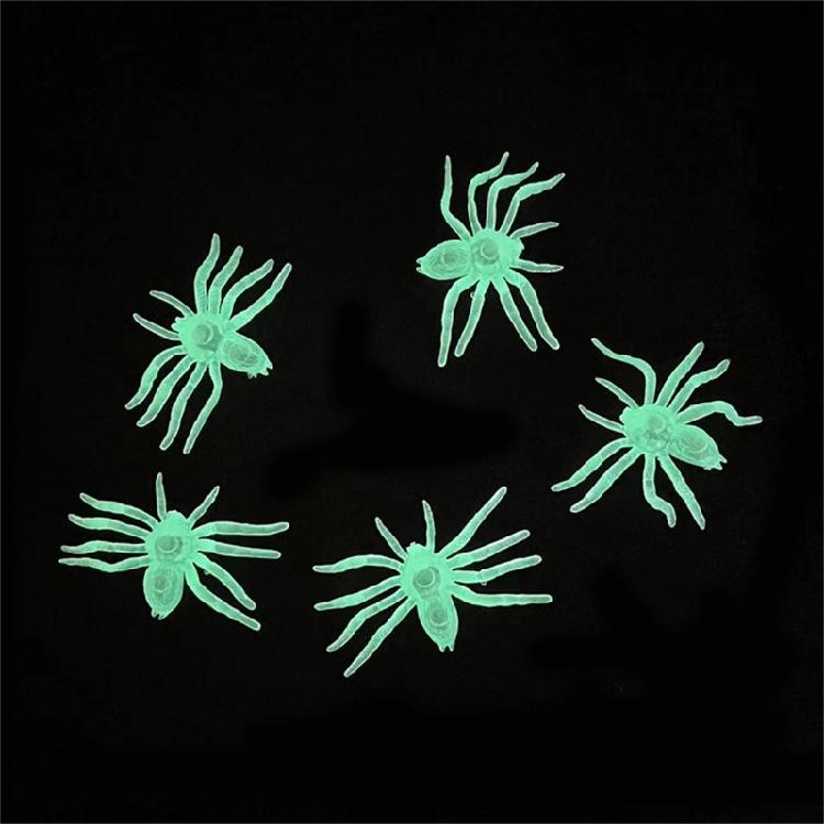 Набор из 10 светящихся пауков Хэллоуин Украшения Праздничное украшение для сада