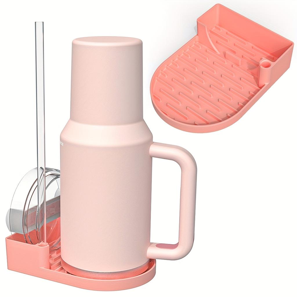 Silicone Water Bottle & Tumbler Drain Rack - Fits 40oz/30oz Cups, Perfect for Sports & Outdoor Activities