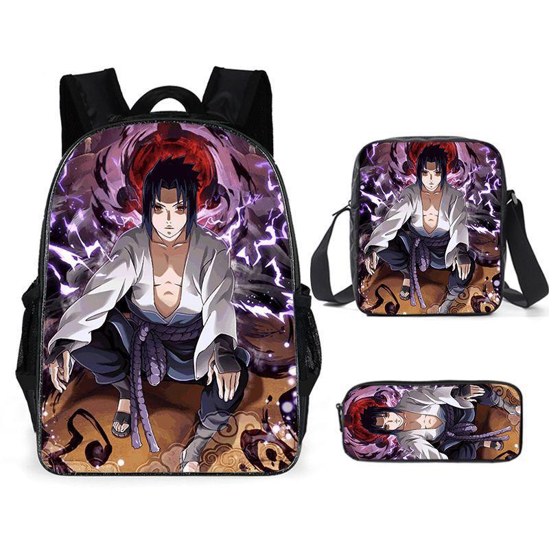 Naruto Naruto Surrounding Primary School Bag Cartoon Animation Backpack Satchel Pencil Case