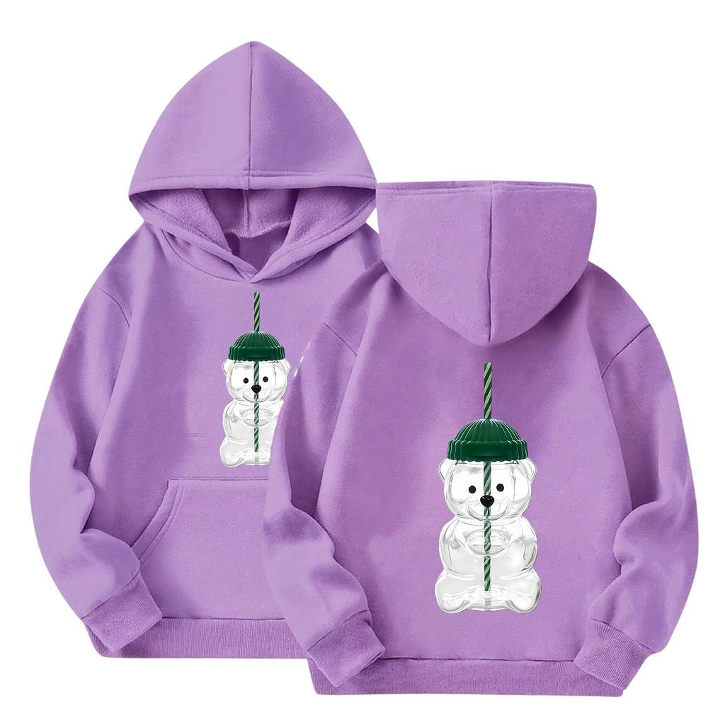 Детские толстовки с капюшоном, свободная однотонная спортивная рубашка с капюшоном, модная спортивная рубашка