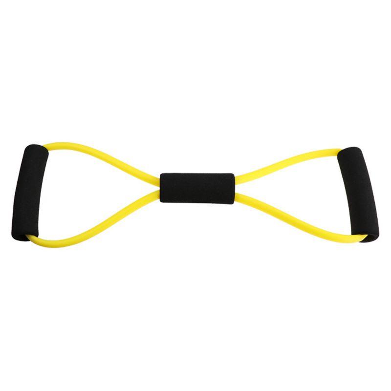 Lightweight And Easy To Store 8-shape Resistance Band With Comfortable Foam Grips