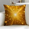 Golden fine light spots Cushion Cover Soft  EasyWash Pillow Case  Versatile for Couch Bed Travel and Office