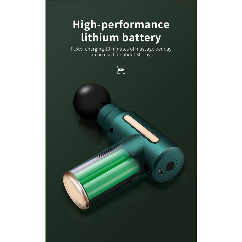 Мини-массажер пистолет для фасций перезаряжаемый фасция + прямая поставка мышечный фитнес пистолет для шеи электрический вибратор