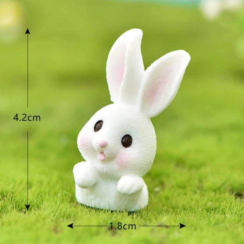 Cartoon Rabbit Carrot Miniature Fairy Garden Accessory Micro Landscape Cactus Decoration Handmade Craft Gift Ornaments