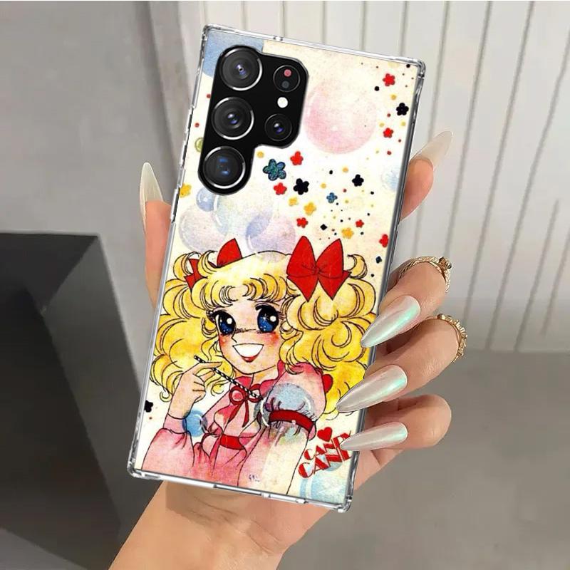 Аниме Конфетный Чехол для Телефона для Samsung Galaxy S26 S24 S23 Ultra S25 Edge S22 S21 Plus S20 FE + Мягкий Печатный Чехол Funda Galaxy S25 S24