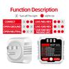 Outlet Tester Advanced Receptacle Tester with Voltage-Display 250V Power Socket Automatic Electric Circuit Polarity-
