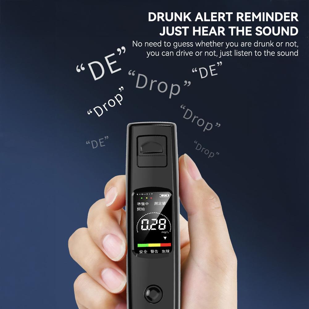 Портативный автомобильный алкотестер детектор удара тестер алкоголя в дорожном движении высокоточный измерительный прибор
