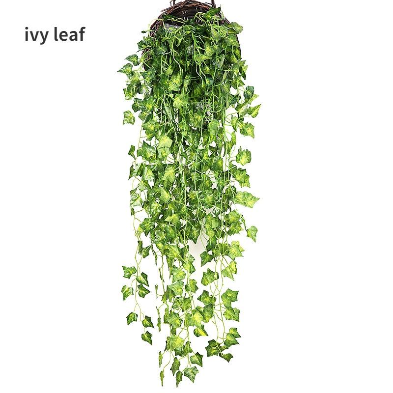 1 шт., искусственные растения, лозы, настенные висячие листья ротанга, ветки, домашний декор, пластиковые искусственные шелковые листья, растение плющ, открытый сад, свадебное украшение