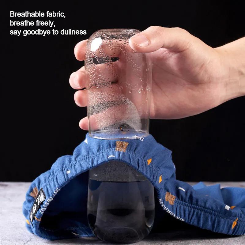 5 шт., мужские боксеры из 100% хлопка, молодежные трендовые свободные трусы из чистого хлопка со средней талией, четыре угла, дышащие, впитывающие пот, свободные трусы