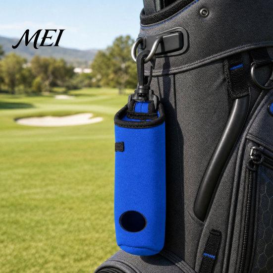 Golf Ball Tee Organizer Carry Bag with Clip, Hold 3 Balls & Tees, Portable Container Carrier Pouch for Bag, Holder, Accessories