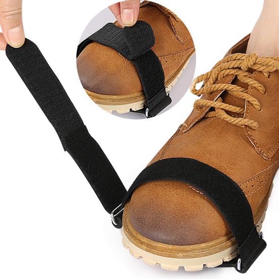 1 Pair Ice Cleats 7 Spikes Adjustable Fastener Tape Portable Anti-slip Winter Outdoor Climbing Hiking Shoes Boots Ice Snow Grips Crampons Gripper