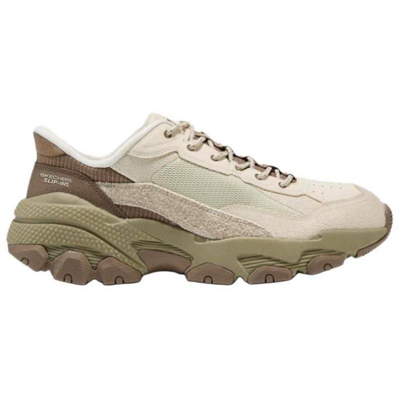 Skechers Outdoor Men Comfort Versatile Shock Absorbing Breathable Support Cushioned Low Top Hiking Shoes Brown 237434-NAT