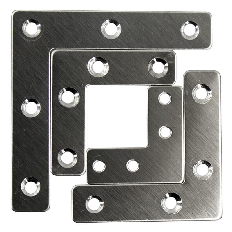 Stainless Steel L-Shape Corner Brackets (10-Pack)