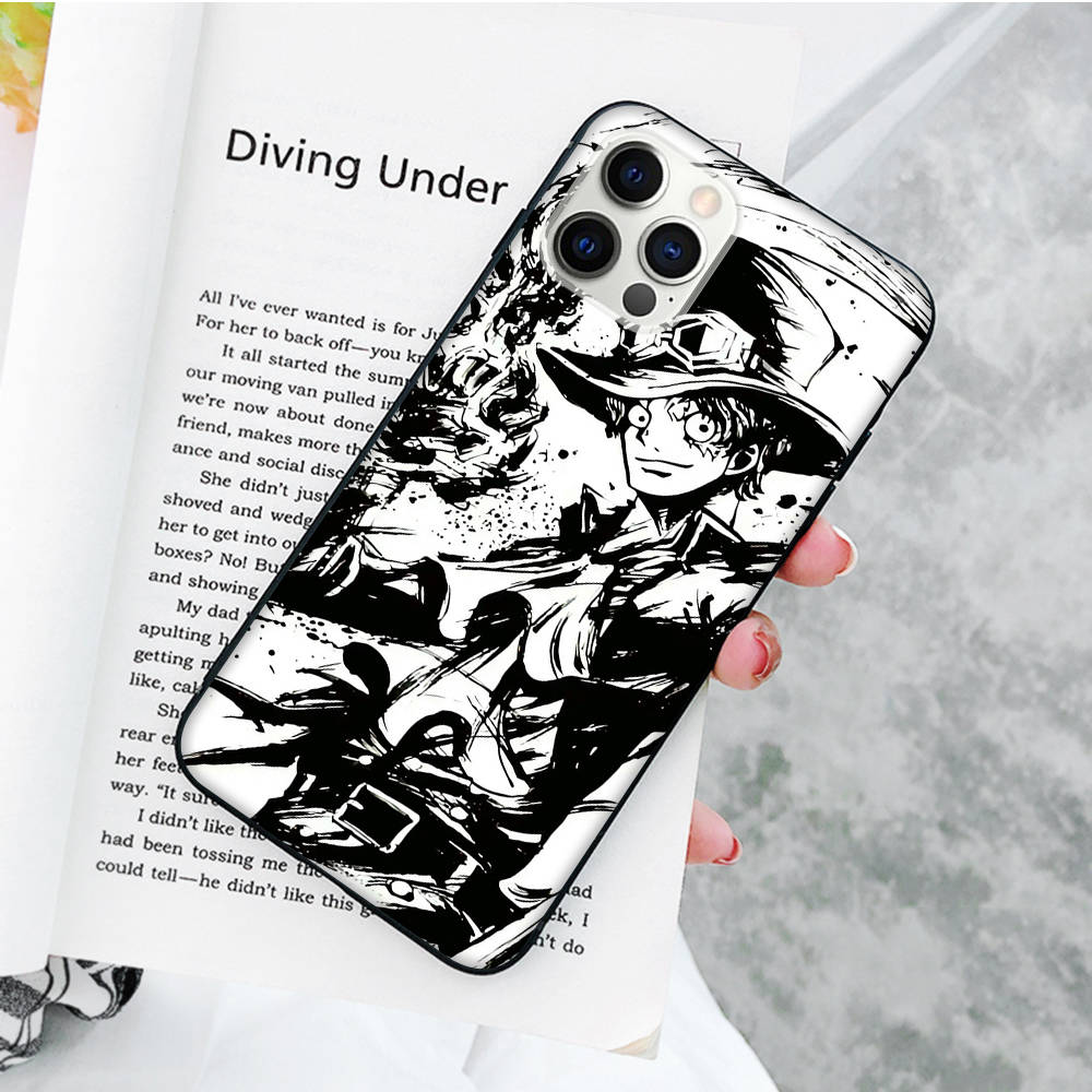 Мягкий черный чехол JW52 Ace Sabo для iPhone 16 15 Plus 14 13 Pro 8 SE XR XS Max P30 Nova 5T Y5P Y6 Y7 Y8P Y9 Realme C30 C33 C31 VIVO Y36 V27