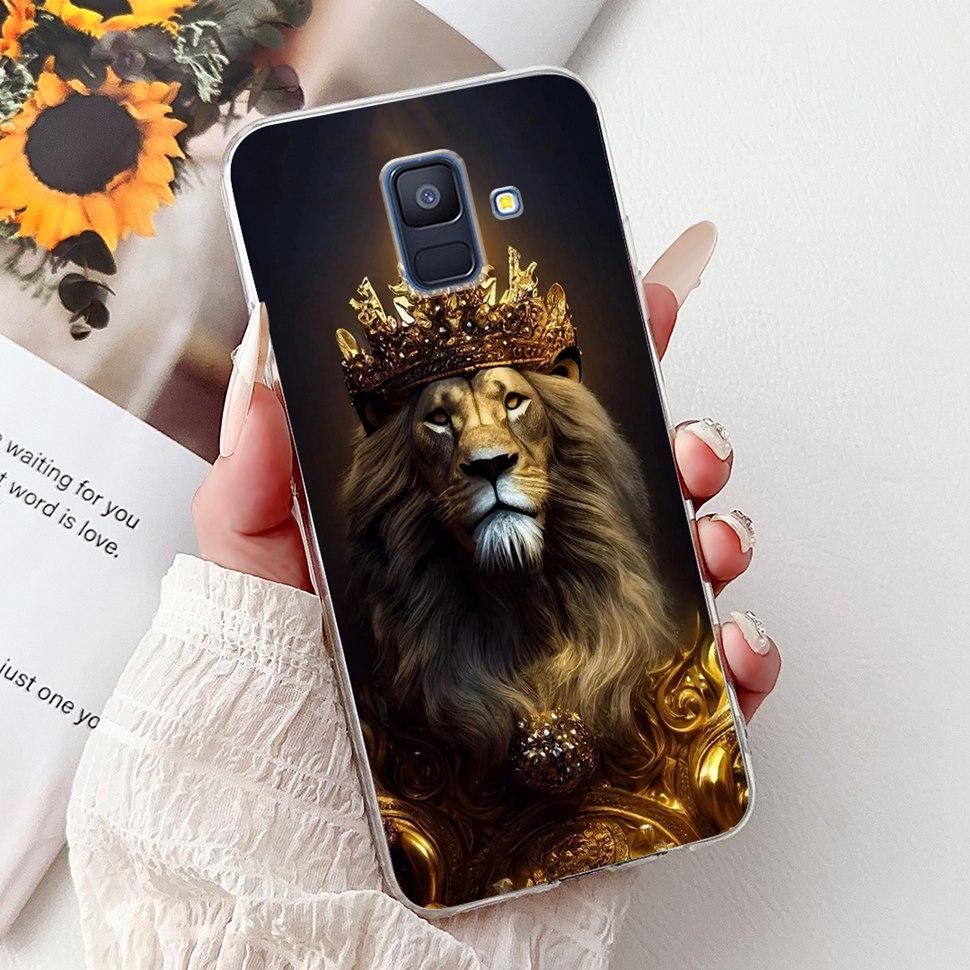 Чехол для Samsung Galaxy A6 2018 Роскошный Расписной Чехол Мягкий Силиконовый Чехол для Телефона Для Samsung A 6 A6 GalaxyA6 2018 Задняя Крышка Coque