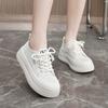 Kt2651 New White Shoes Women's  Summer Breathable Mesh Shoes Raise the Bottom Board Shoes Women's Shoes Mesh Students