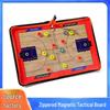 Tactical Magnetic Sports Coaching Board with Zippered Case - Ideal for Soccer and Basketball Diagrams