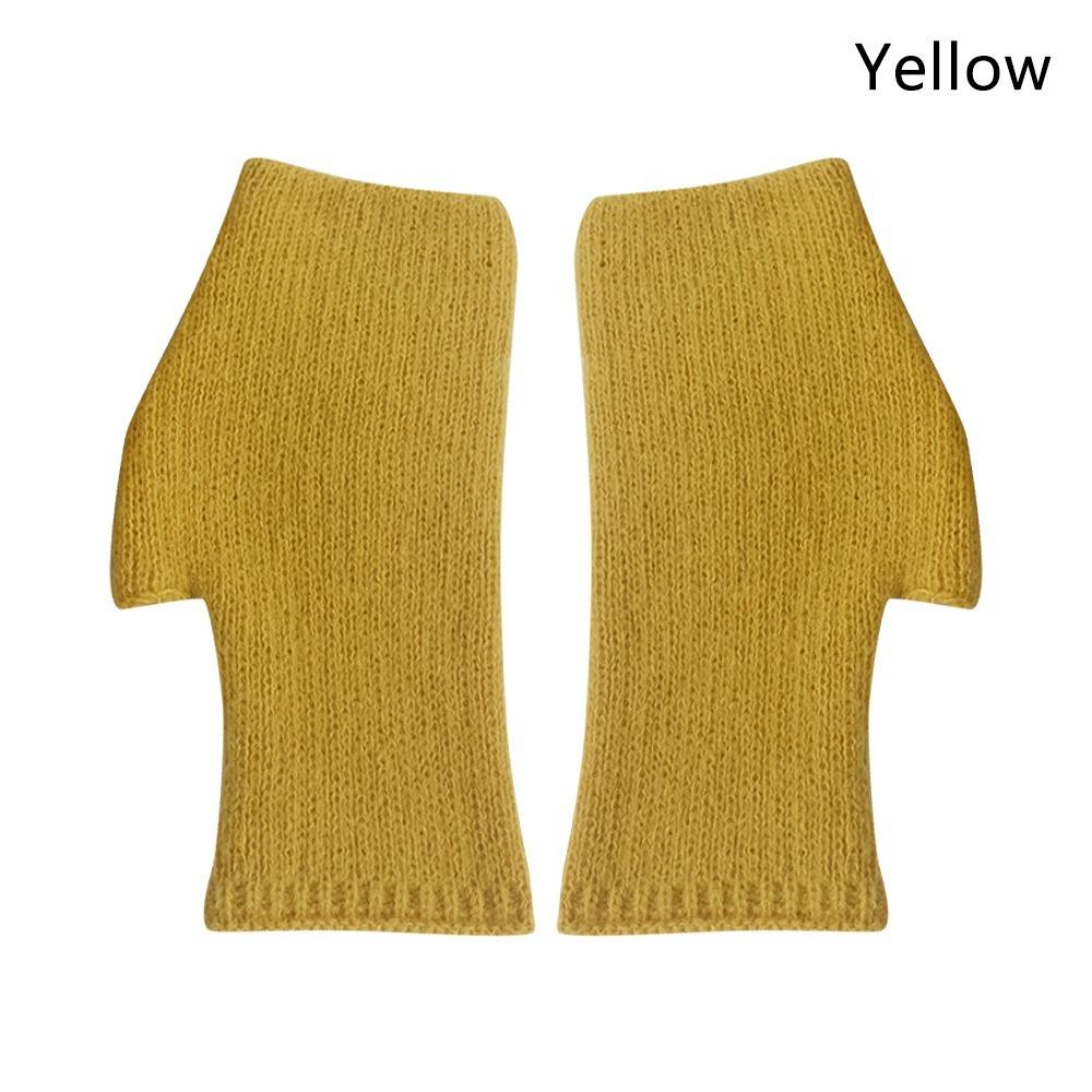 Защита для рук Кашемировые перчатки с открытыми пальцами Вязаные перчатки Митенки с половиной пальца Женские Девичьи