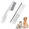LIKENNY Pet Dog Flea Grooming Brush for Dogs and Hair Removal Tear Stain Removal Gentle On Stainless Suitable for Long and Short Hair of Comb, Comb,