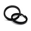 [TUNUKE] titanium Ti ring key ring key ring key hook carabiner Metal fittings lightweight Does not rust high strength (35mm x4 pieces, F black)
