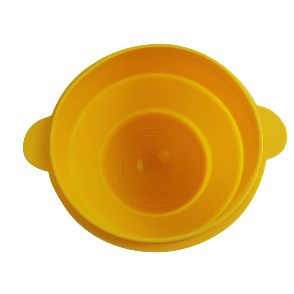 Modern Eco-Friendly Microwave Popcorn Popper Maker Foldable Silicone Bowl Big Capacity Lid Polished DIY Collapsible Home Use