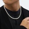Unisex Long Faux Pearl Necklace - Elegant, Versatile, and Simple Choker Jewelry for Luxurious Style