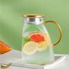 Стеклянный кувшин с ручкой, узор "молоток", большой емкости, кувшин для холодной воды, термостойкий, бытовой, для дверцы холодильника