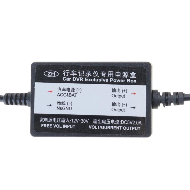 Автомобильный кабель питания с жестким подключением, Type-C, DC 12V 24V на 5V 2A, для авторегистратора, видеорегистратора, автомобильного DVR