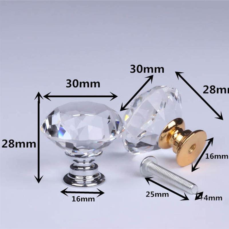Handle Crystal Handle Home Decoration Storage Box Handle Drawer Handle