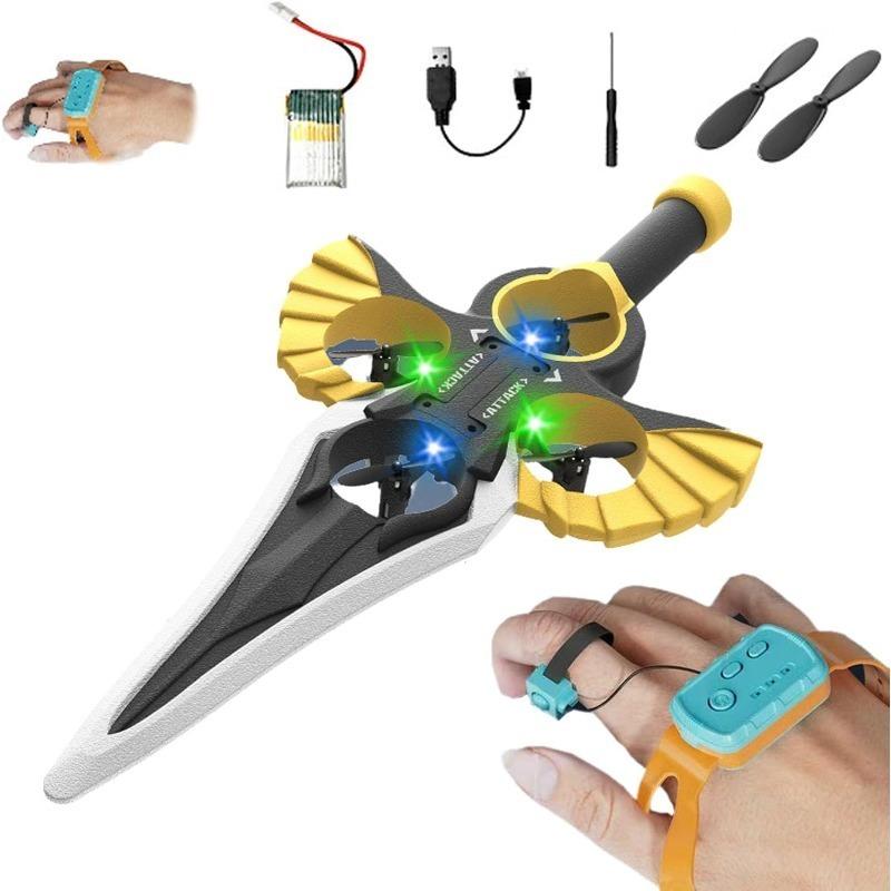 2.4G Радиоуправляемый планер «Летающий меч», Управление «Летающим мечом» рукой, Радиоуправляемый трюк, Переворот на 360°, Подъем одной кнопкой, Регулировка трех скоростей