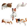 Мини-фигурка кошки Миниатюрные милые мультяшные котята Украшение для монитора компьютера Приборной панели автомобиля Настольный декор для дома и офиса