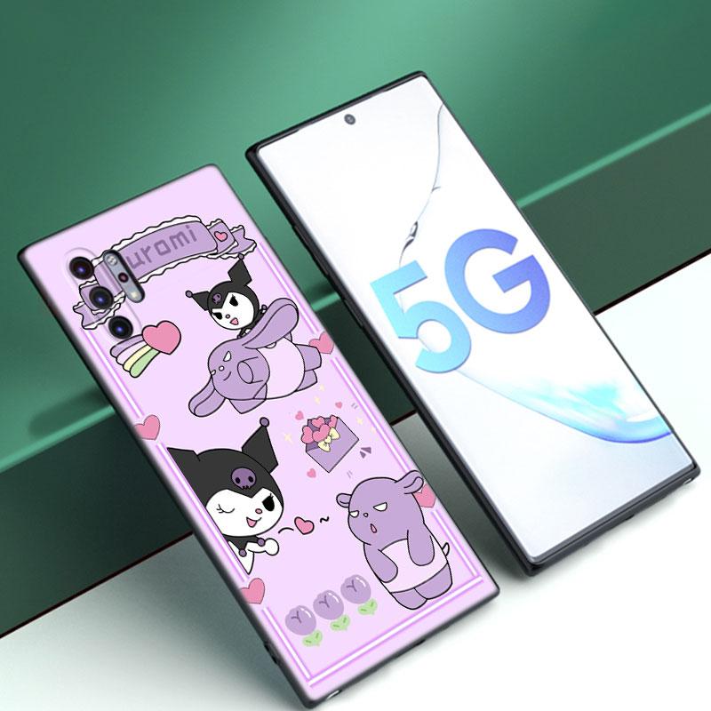 Чехол для телефона Kuromi Melody для Samsung Note 10 Lite 20 Ultra M04 M13 M32 4G M14 M33 M34 M42 M52 M53 M54 M55 5G M11 M12 M21 M31 M51
