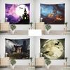 Room Decoration Painting Window Landscape Tapestry Dormitory Renovation Background Cloth Living Room Hanging Cloth Bedroom Dormitory Wall Cloth