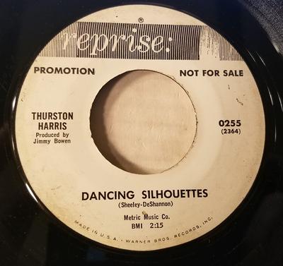 7-дюймовая пластинка THURSTON HARRIS - Dancing Silhouettes / Dance On, Lit 0255PROMO Reprise Records 1964 США Соул/Фанк Б/у