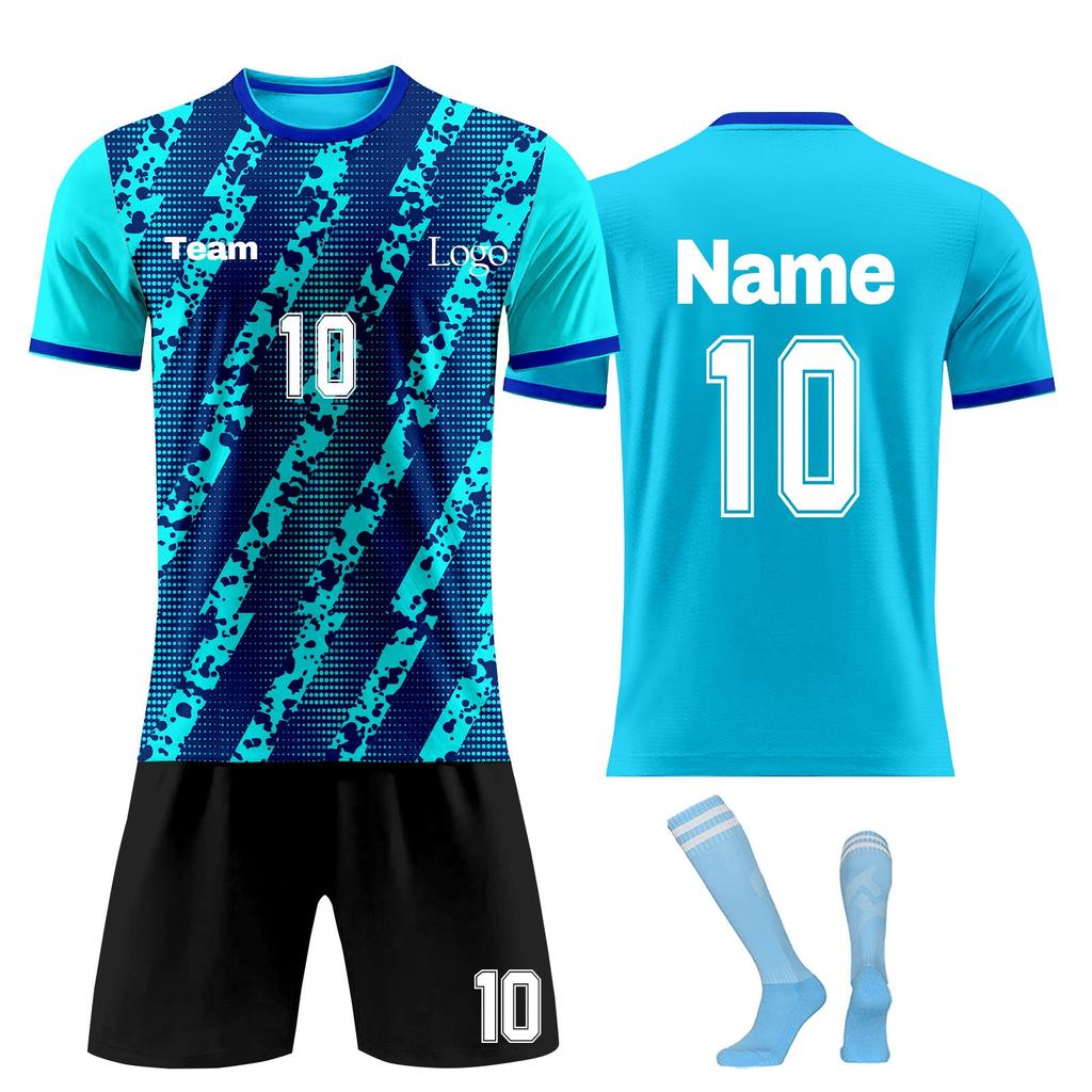 Personalised Shirts Kit Mens Girls With Name Number Custom Football Jerseys For Boys Training Suit