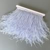 6M 13-18см Многоцветная Настоящая Страусиная перьевая отделка Лента Белое Страусиное для Украшения Платья Одежды Шитье перьями Поделки