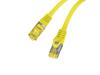 Patchcord Lanberg S/FTP kat.6A 5m LSZH CU fluke passed żółty