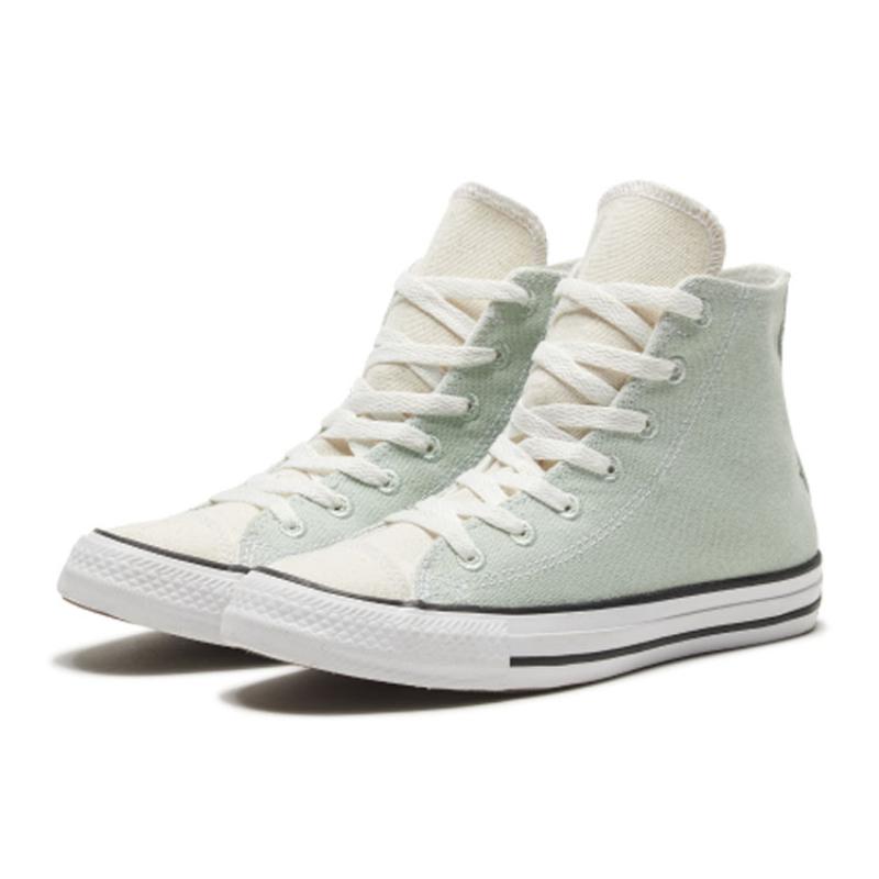 Converse Chuck Taylor All Star Удобные повседневные высокие кеды из парусины Унисекс Свежий зеленый