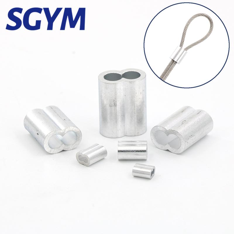 M1.0 M1.2 M1.5 M2 M3 M5 M6 M8 M10 Aluminum Sleeves Casing Wire Rope Ferrule Cable Ties Crimp Stell Chuck Jacket