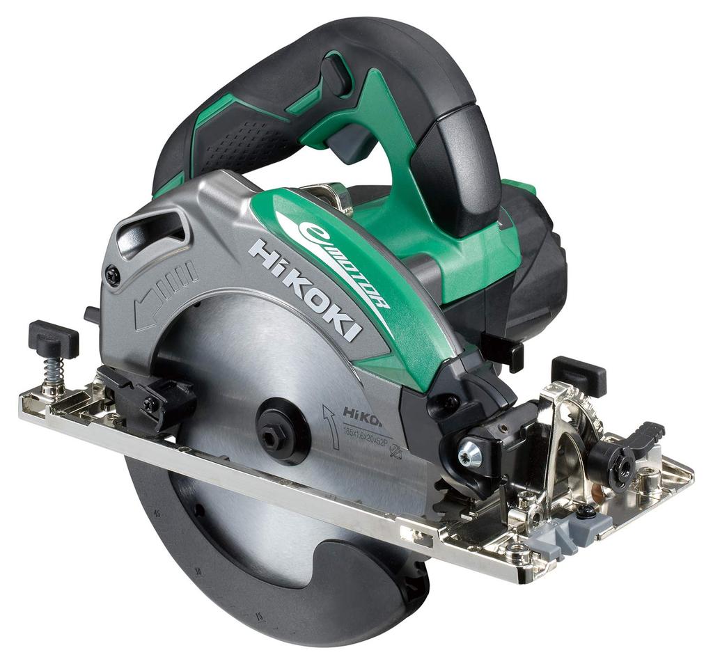 HiKOKI Hitachi Electronic Circular 165mm Blade Reverse Bevel Cutting Depth LED (formerly Koki) Deep-Cut Saw, Diameter, 1050W, 5° Mechanism,