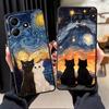 Мультяшный милый чехол-накладка для телефона с кошкой для Xiaomi Redmi Note 14 10 K80 12 11 9 8 7 A3 A4 A5 14C A1 13 Pro Plus 12C 13C K40 A1 A2