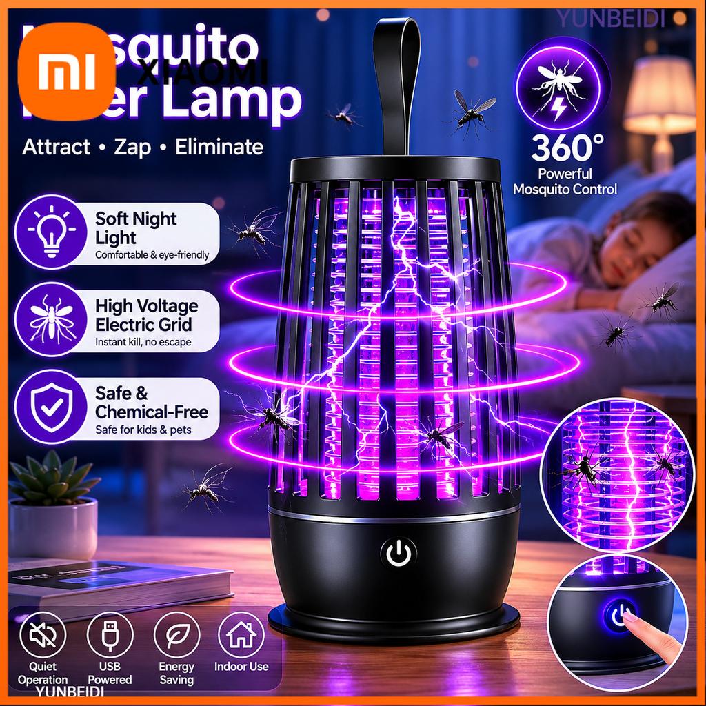 Xiaomi 2 In 1 USB Mosquito Killer Lamp Ultraviolet Electric Insect Catcher With USB Cable Quiet Night Light For Outdoor Use