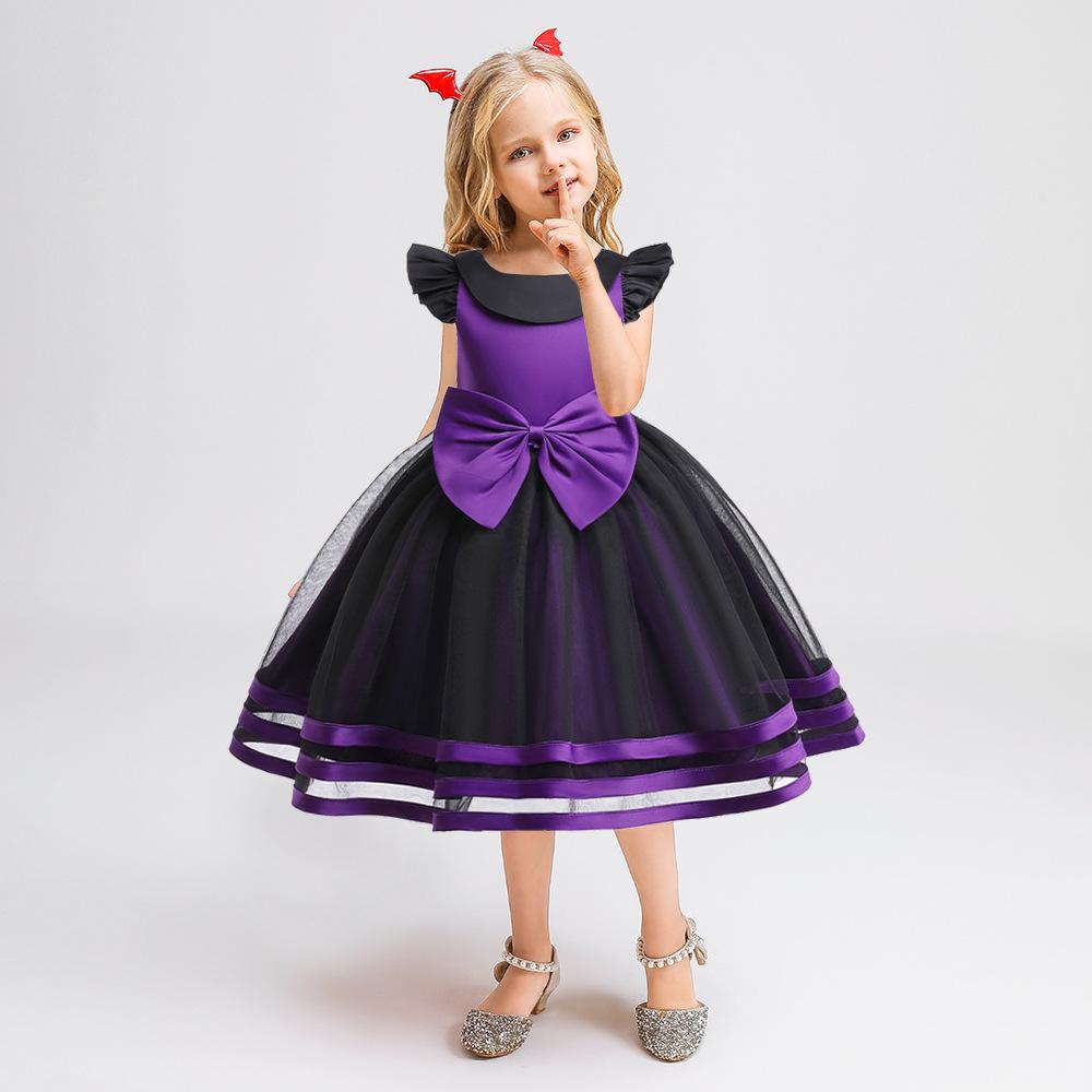 Платье в цветочную полоску для маленьких девочек 3-10 лет, элегантное платье для свадебной вечеринки для маленьких девочек, детское рождественское платье принцессы, детская одежда