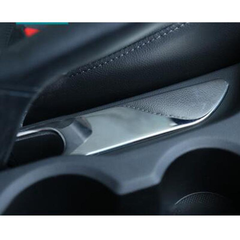 Stick Stainless Steel Armrest Handrail Trim For Hyundai Creta IX25 2014 2015 2016 2017 2018 Frame Handbrake Parking Brake