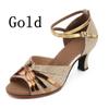 New Fashion Satin Ladies Women Tango Ballroom Heels Women Dance Shoes Modern Latin Salsa Shoes Girls Party Square Heels Sandals