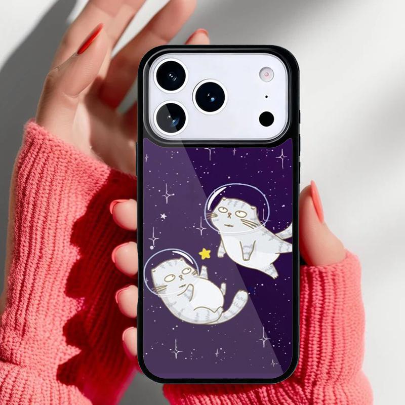 Чехол для телефона Space Turtles bunny Otters для iPhone 17 Air 16e 15 14 13 Pro Max Задняя крышка для 12 11 Pro Coque
