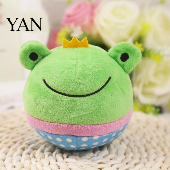 Puppy Chewing Squeaker Ball Plush Easy-cleaning Soft Comfortable Dog for Kennel Pet