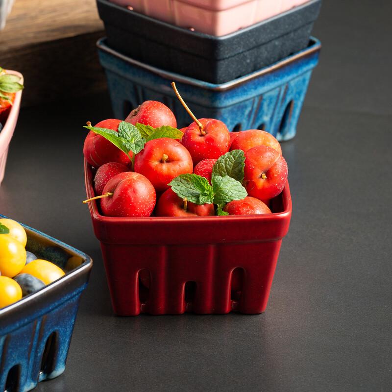 De'ou Xingguang Ceramic Fruit Drain Basket